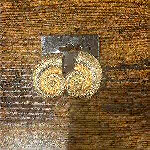 Gold Spiral Earrings